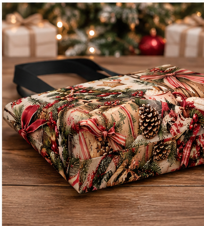 Christmas Wishes & Cocoa Kisses Oversized Holiday Tote B