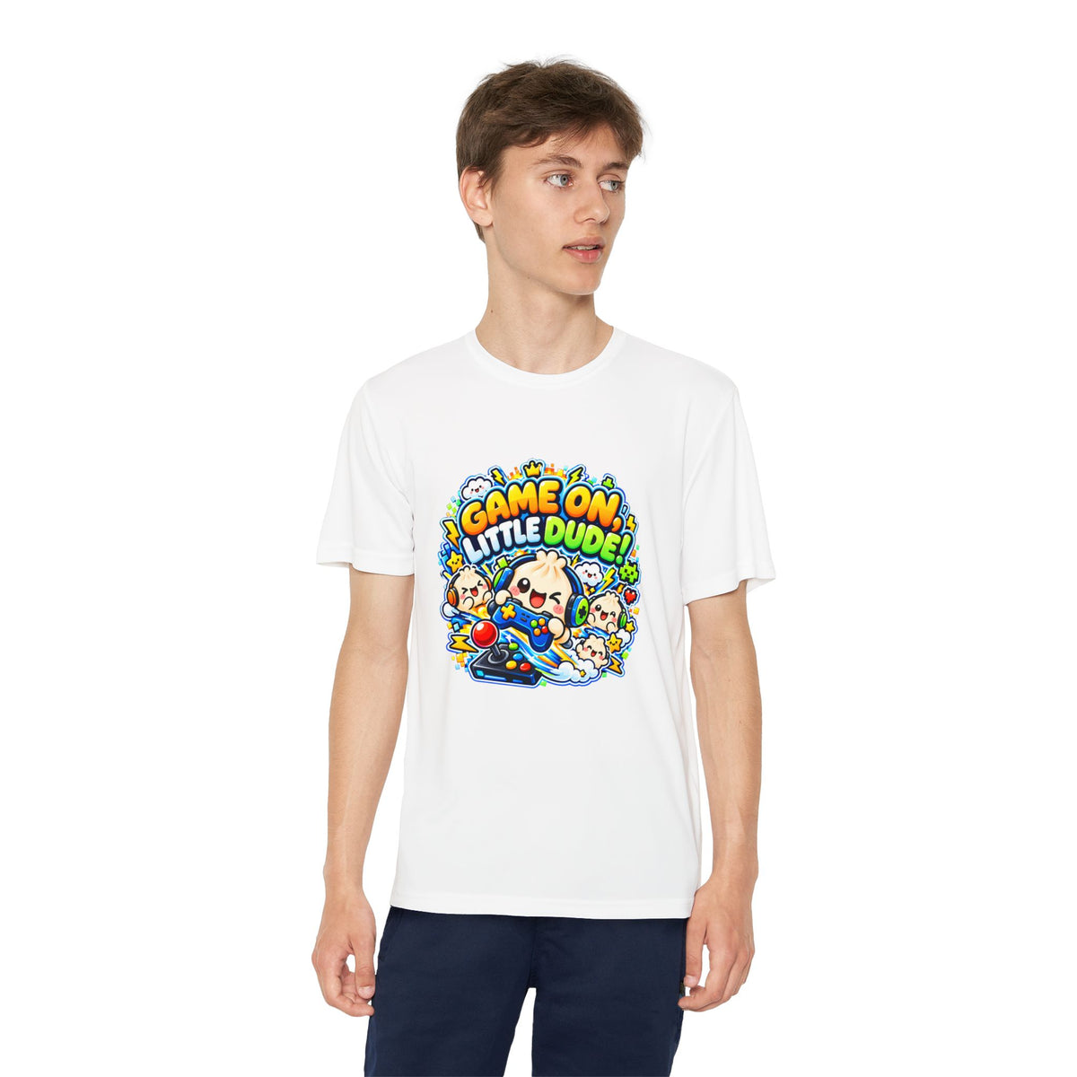 Game On, Little Dude! – Level Up Kids Graphic T-Shirt