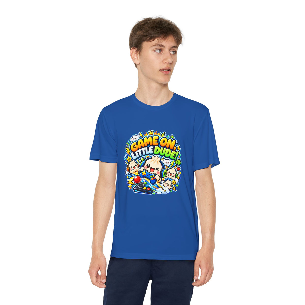 Game On, Little Dude! – Level Up Kids Graphic T-Shirt