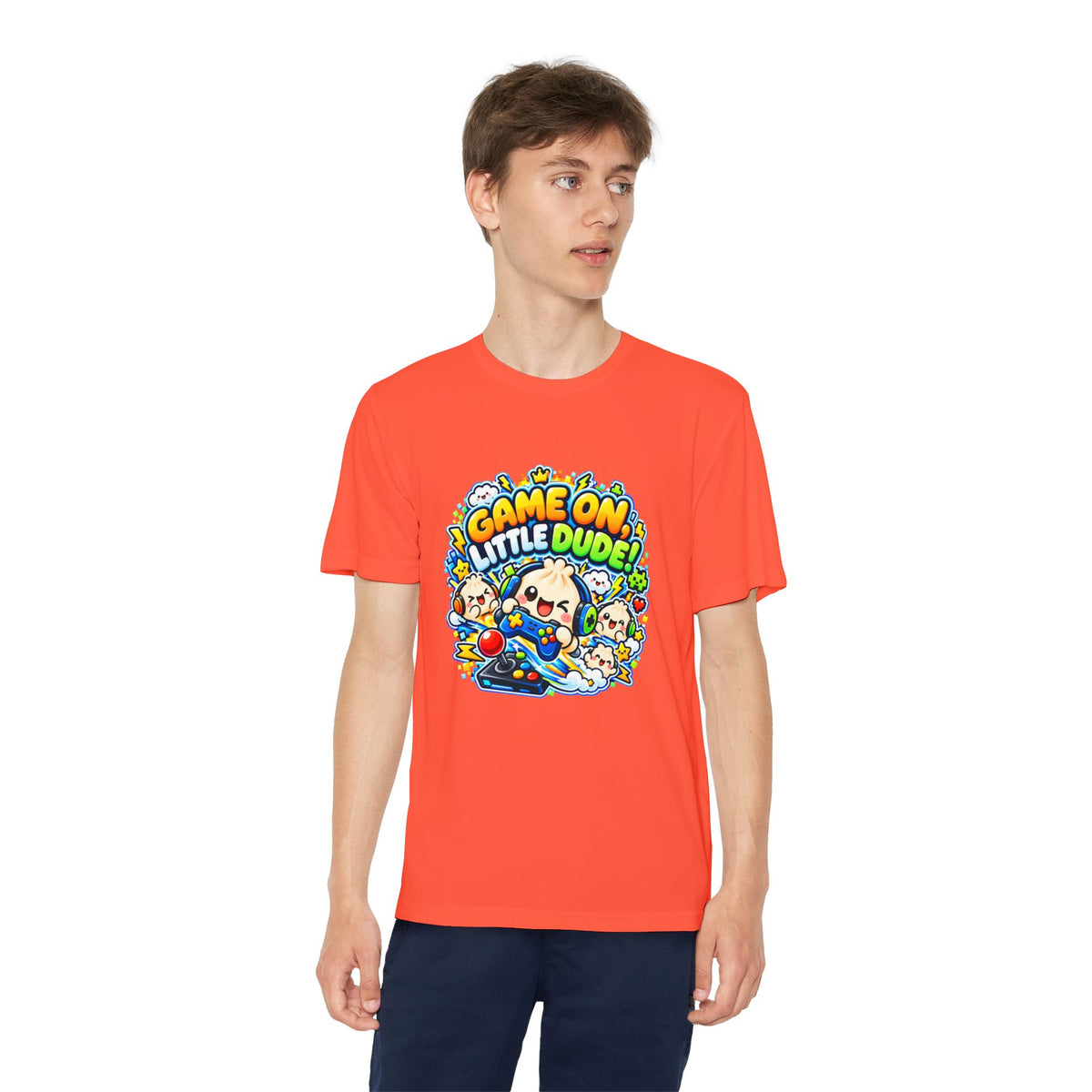 Game On, Little Dude! – Level Up Kids Graphic T-Shirt