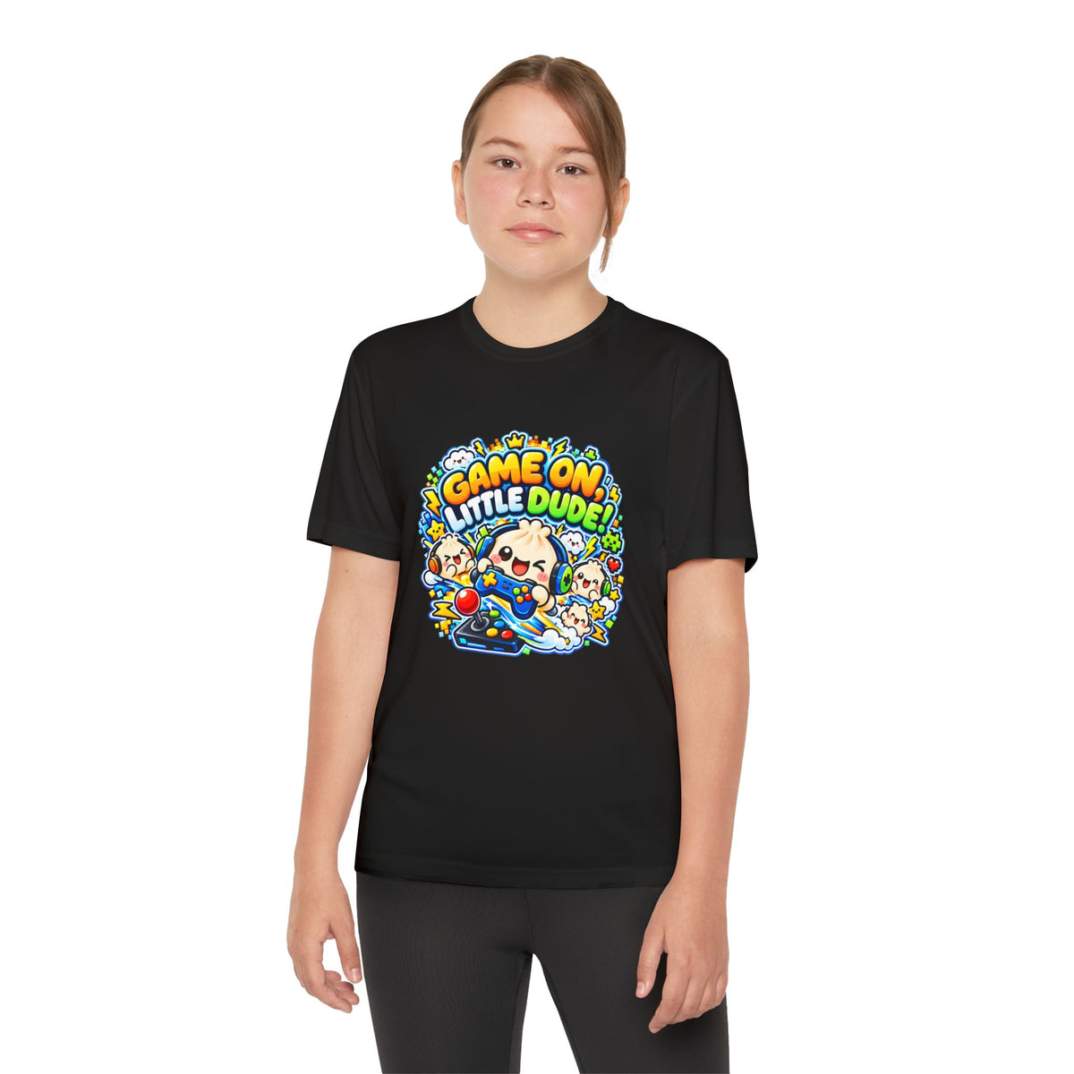 Game On, Little Dude! – Level Up Kids Graphic T-Shirt