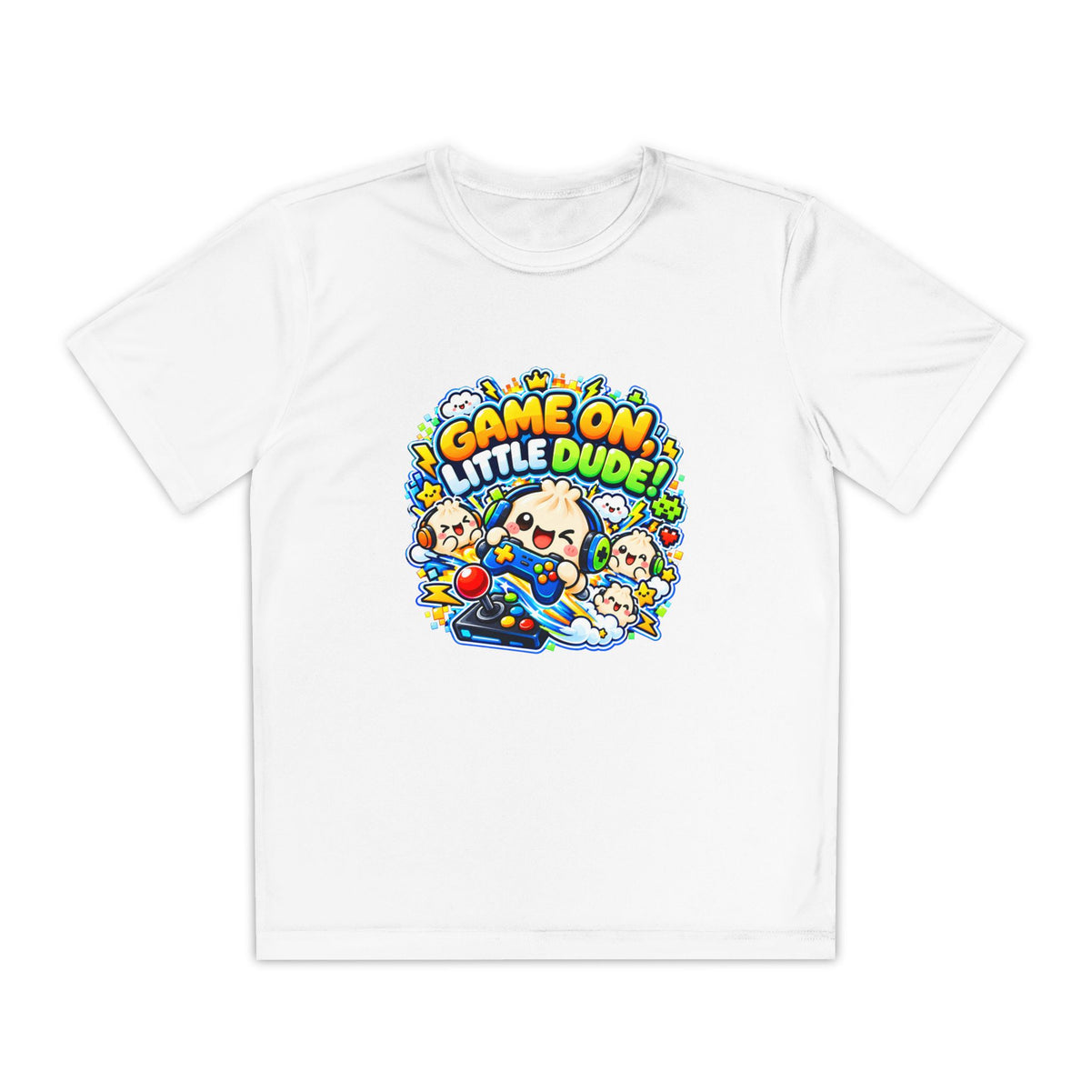 Game On, Little Dude! – Level Up Kids Graphic T-Shirt