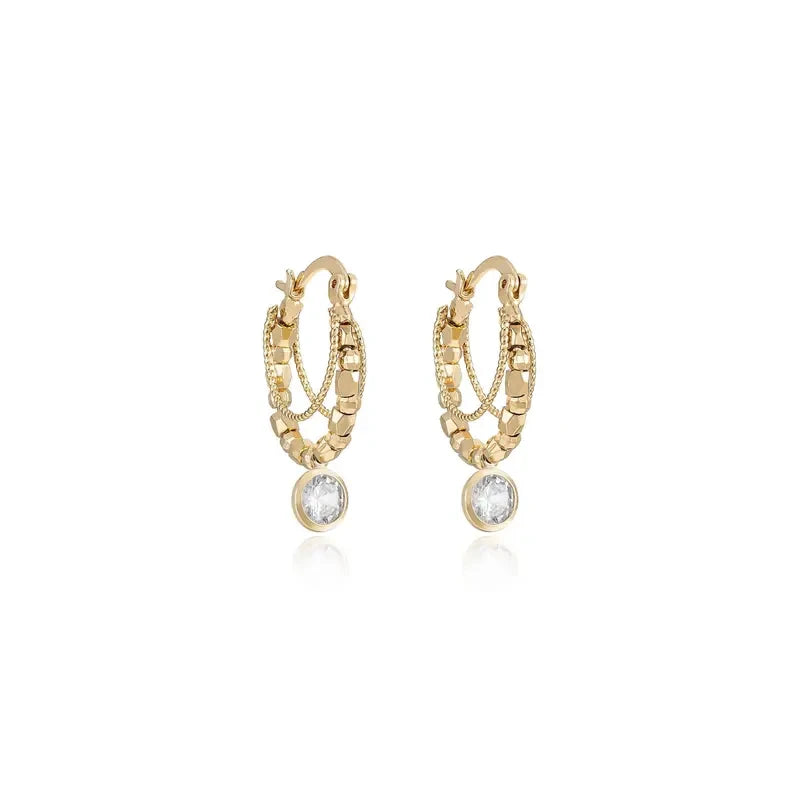Ettika Boho Golden Hoop Earrings