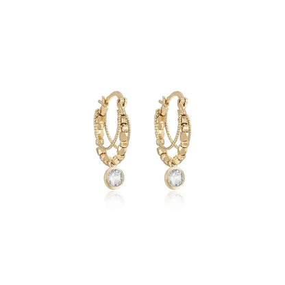 Ettika Boho Golden Hoop Earrings