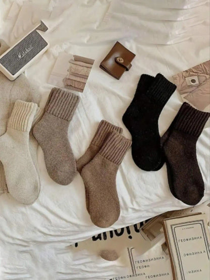 Knit Mid-Calf Fall Socks