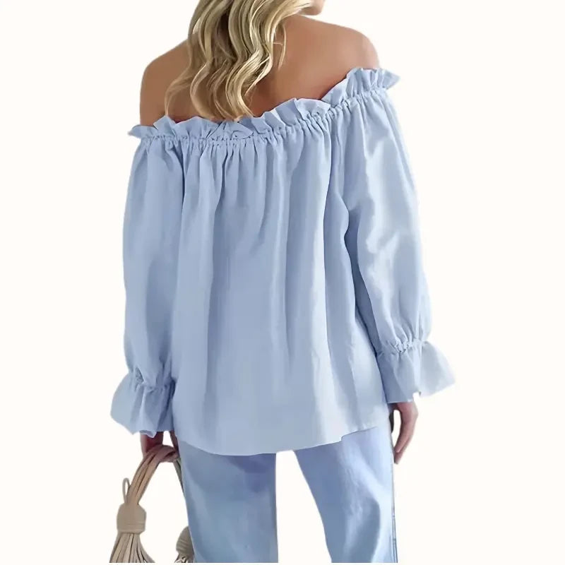 Imily Bela Off-Shoulder Ruffle Blouse