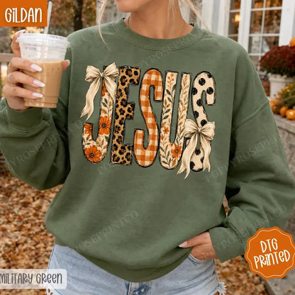 Fall Floral Jesus Sweatshirt