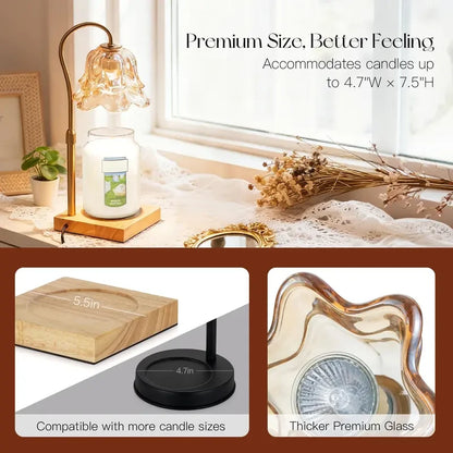 Lily of the Valley Floral Candle Warmer Lamp