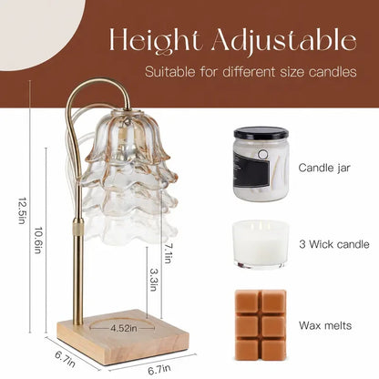 Lily of the Valley Floral Candle Warmer Lamp