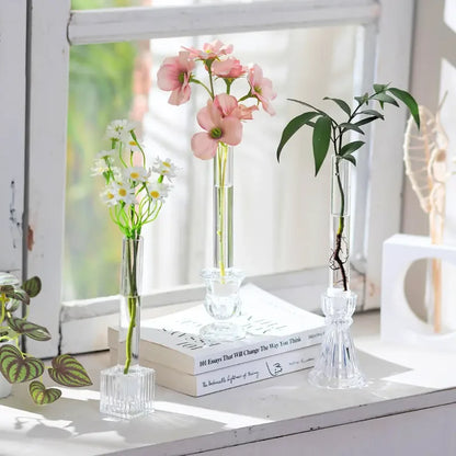 Glass Bud Vase with Silicone Case