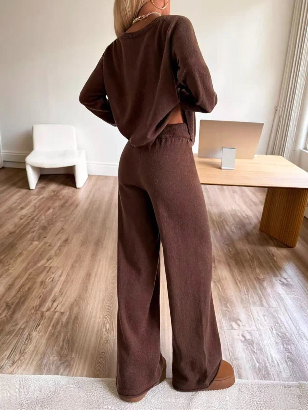 Loose Fit Knit Loungewear Set