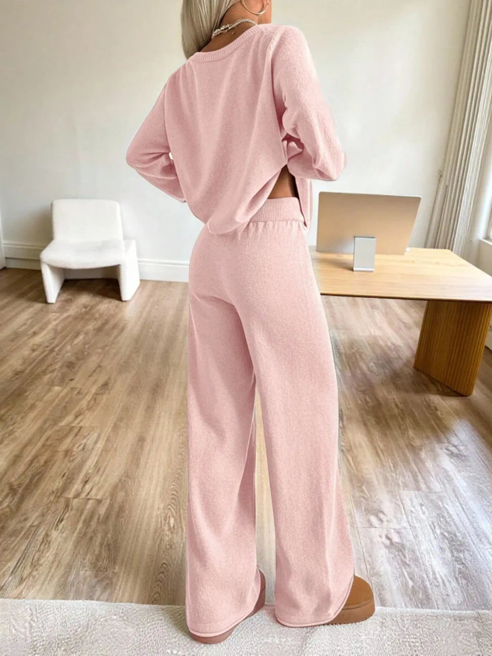 Loose Fit Knit Loungewear Set