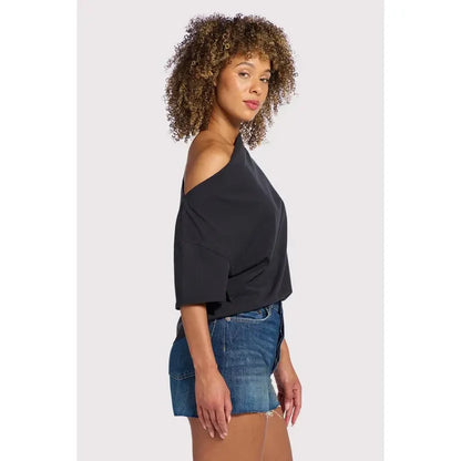 nuuds Vintage Cotton Off The Shoulder T-Shirt