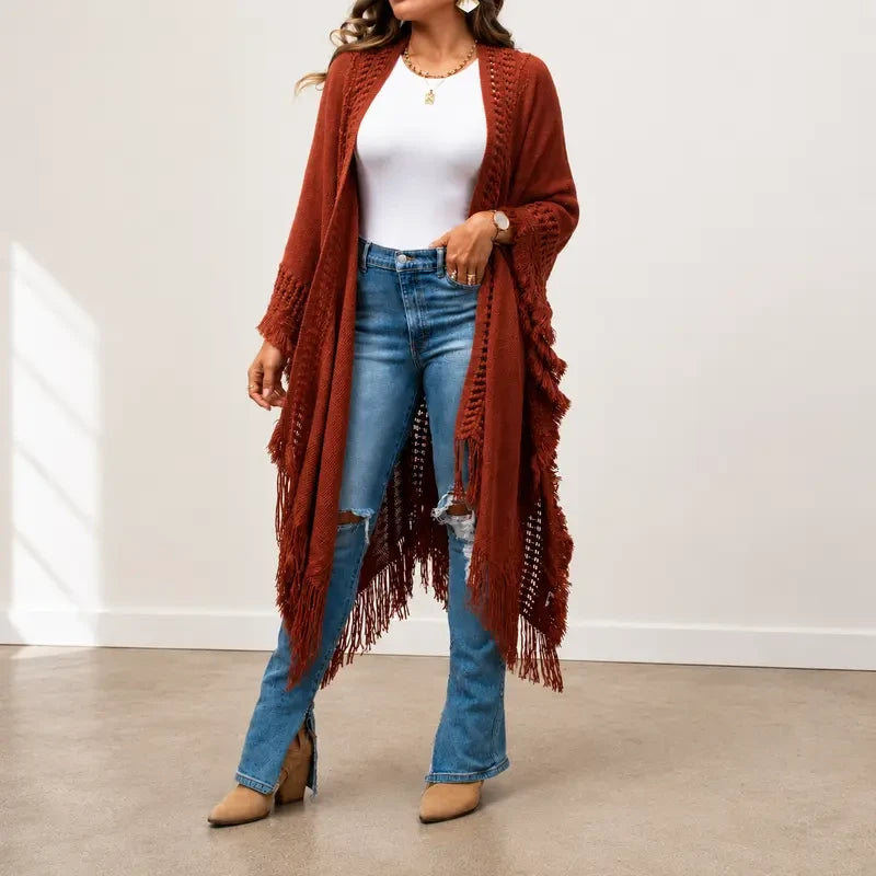 Cozy Bohemian Ruana