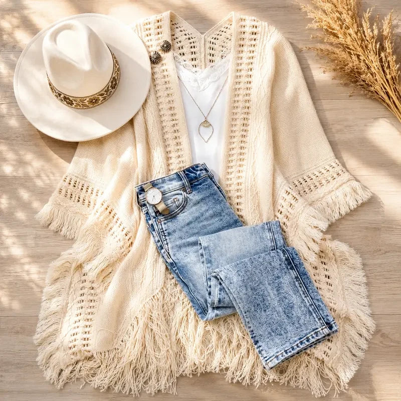 Cozy Bohemian Ruana