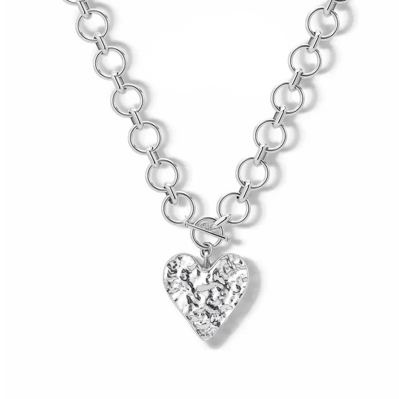 Chunky Gold Heart Necklace