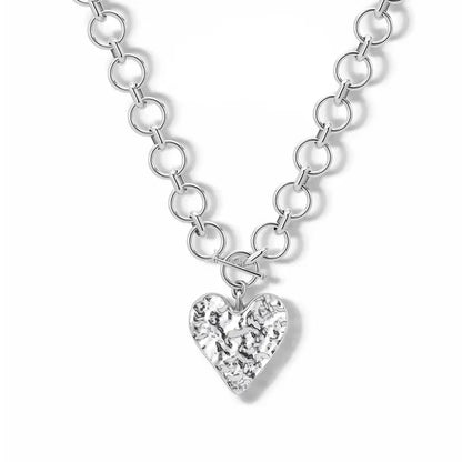 Chunky Gold Heart Necklace