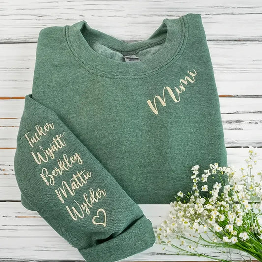 Custom Embroidered Grandma Sweatshirt