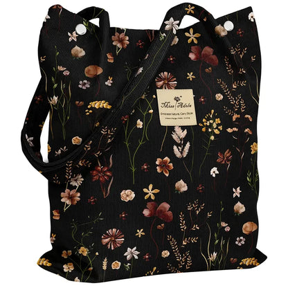 Artsy Corduroy Tote Bag
