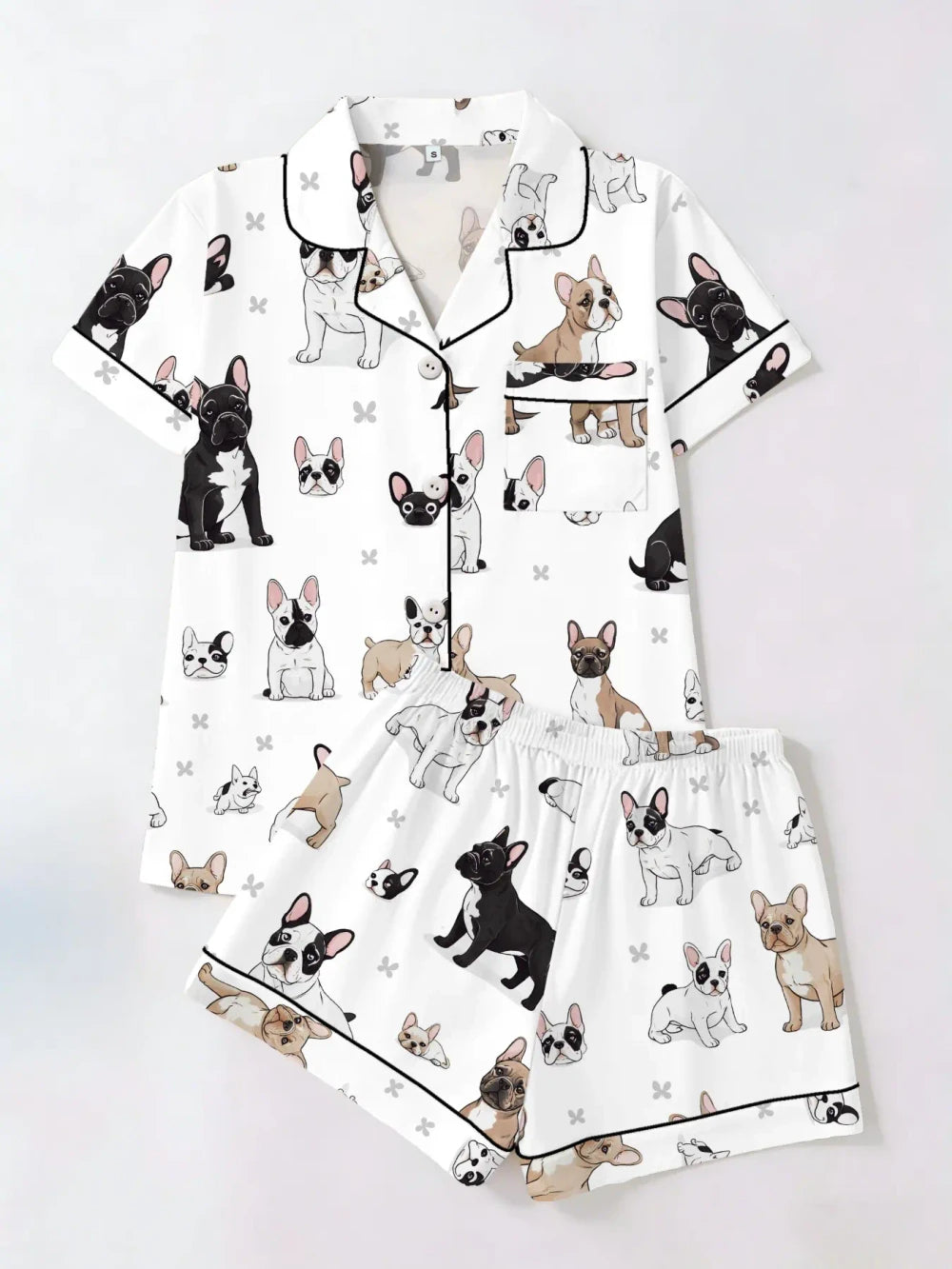 Sausage Dog Print Pajama Set