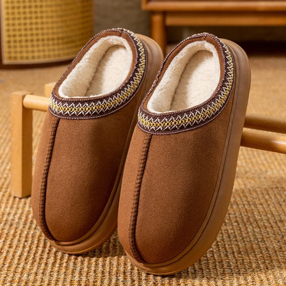 Fleece Lined Winter House Slippers