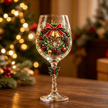 Christmas Wine Glass Set