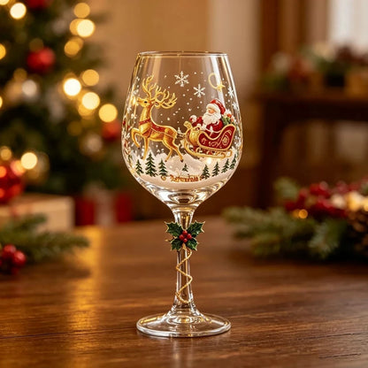 Christmas Wine Glass Set
