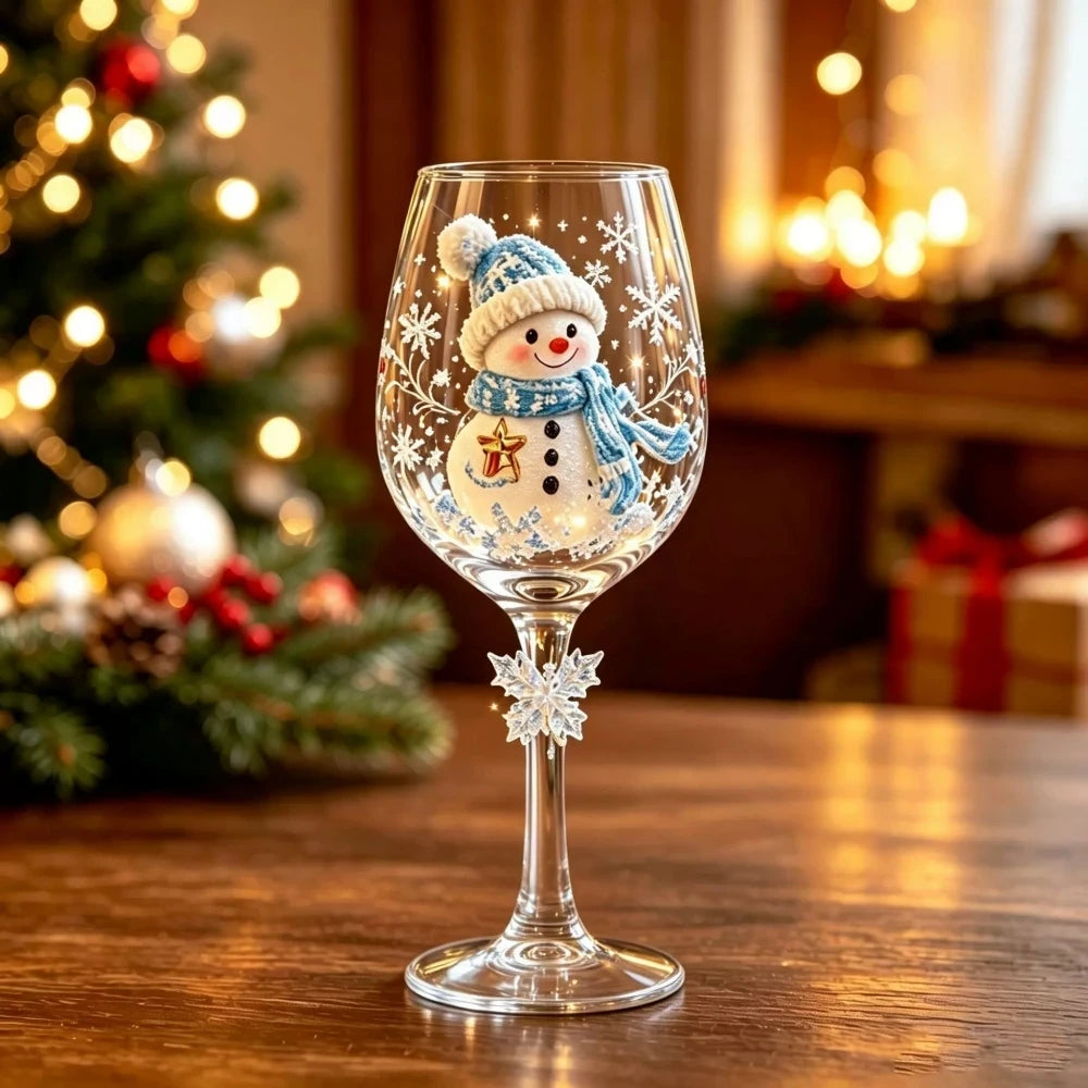 Christmas Wine Glass Set