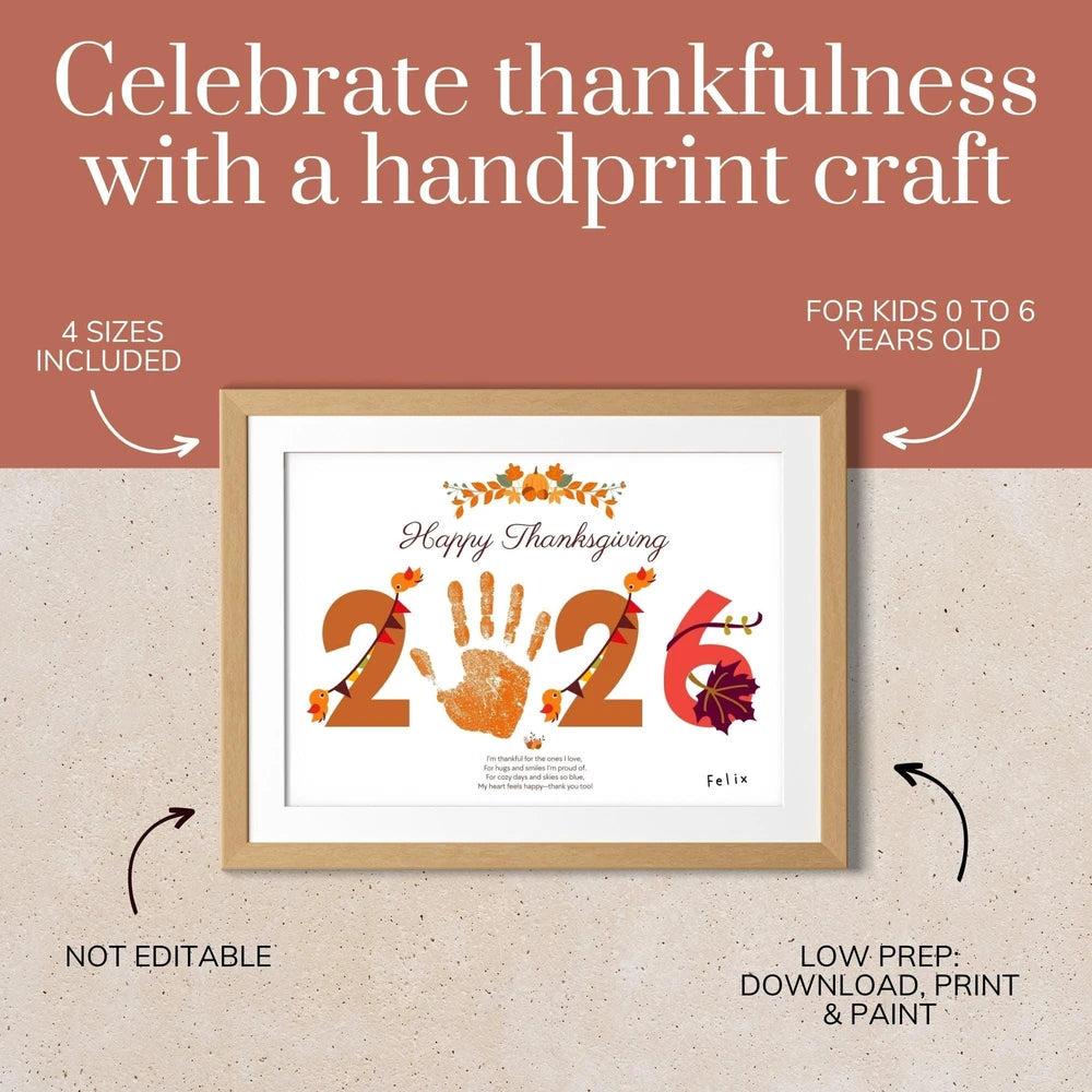 Thanksgiving Handprint Placemat Craft