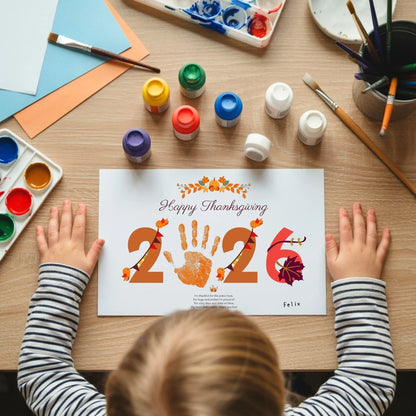 Thanksgiving Handprint Placemat Craft