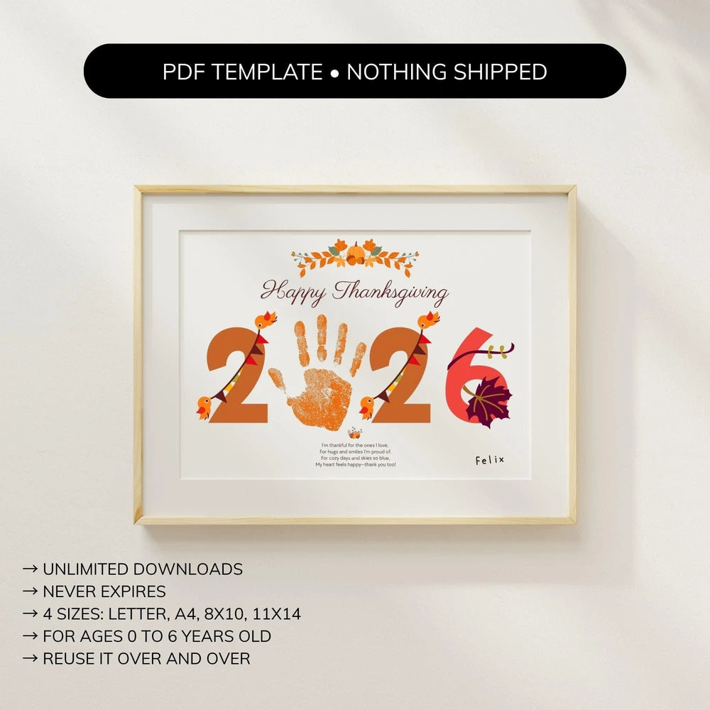 Thanksgiving Handprint Placemat Craft