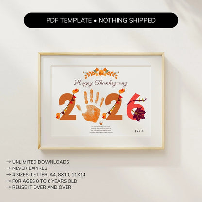Thanksgiving Handprint Placemat Craft