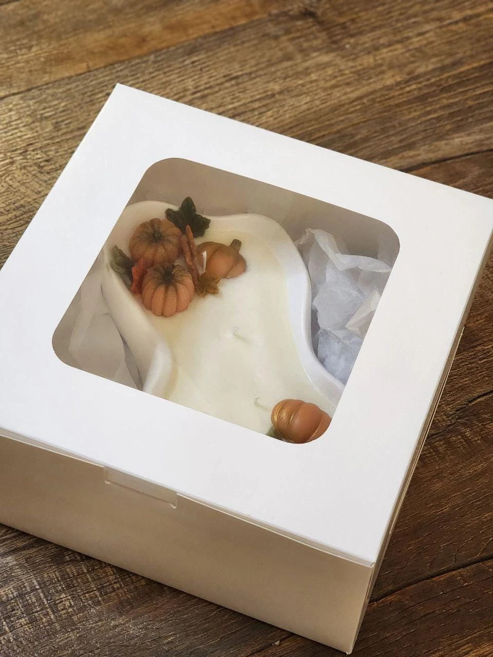 Orange Pomander Pumpkin Bowl Candle