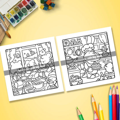 Horror Pattern Adult Coloring Book