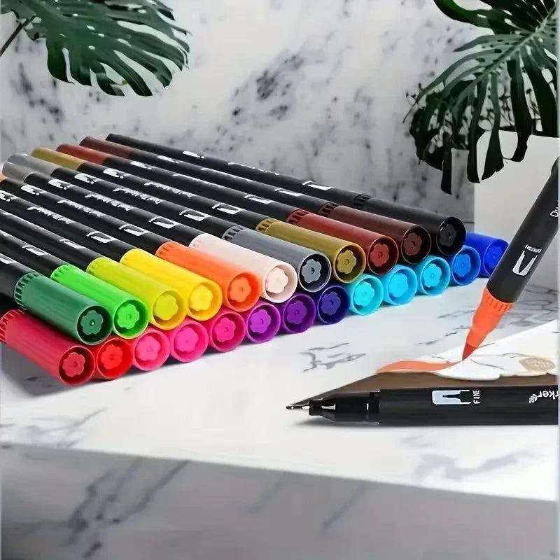Double-Ended Watercolor Markers