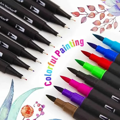 Double-Ended Watercolor Markers