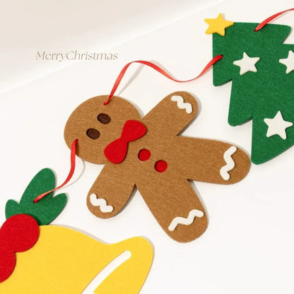 Merry Christmas Handmade DIY Wall Banner