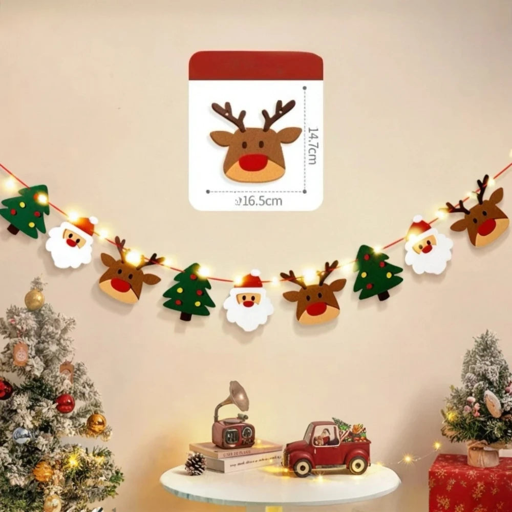 Merry Christmas Handmade DIY Wall Banner
