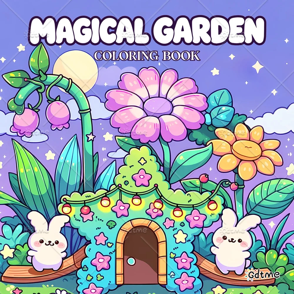 Magical Garden Adult Coloring Book