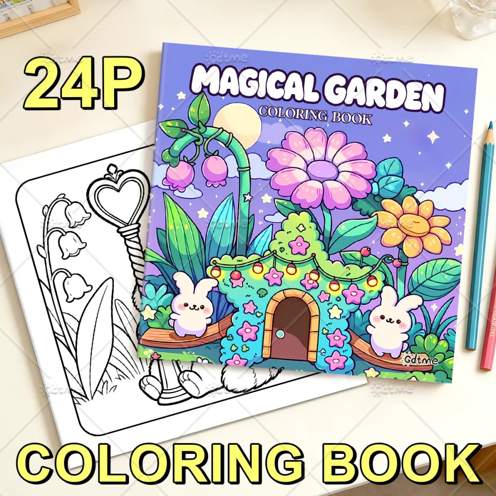 Magical Garden Adult Coloring Book