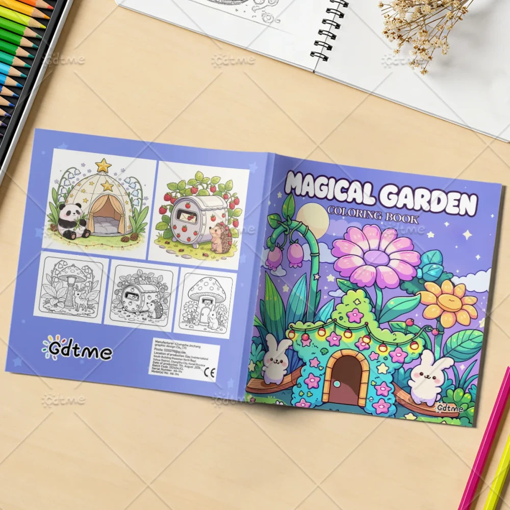 Magical Garden Adult Coloring Book