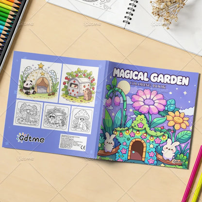 Magical Garden Adult Coloring Book
