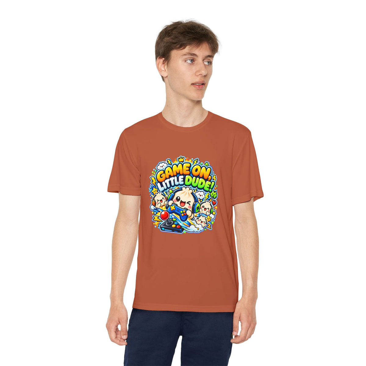Game On, Little Dude! – Level Up Kids Graphic T-Shirt