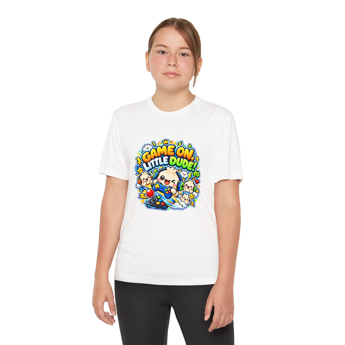 Game On, Little Dude! – Level Up Kids Graphic T-Shirt