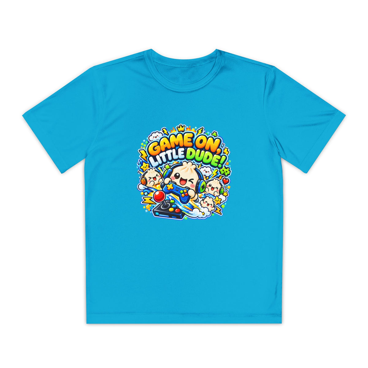 Game On, Little Dude! – Level Up Kids Graphic T-Shirt