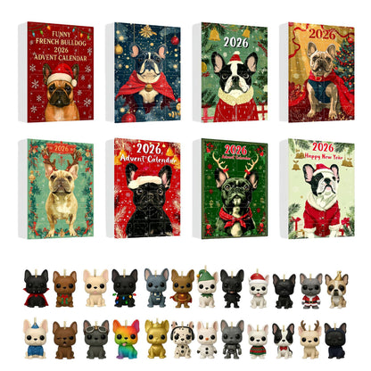 Pet dog arrives in the holiday calendar box