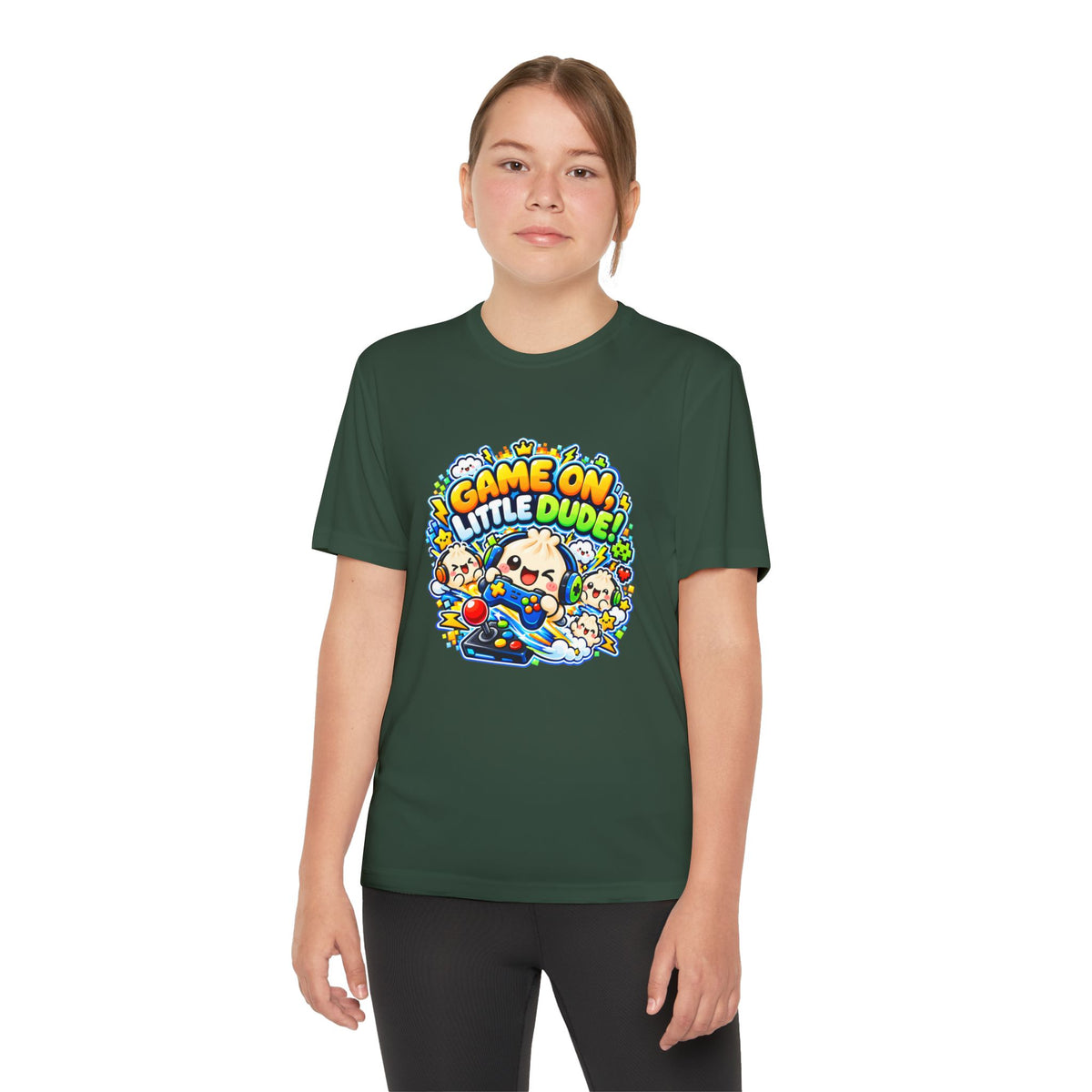 Game On, Little Dude! – Level Up Kids Graphic T-Shirt
