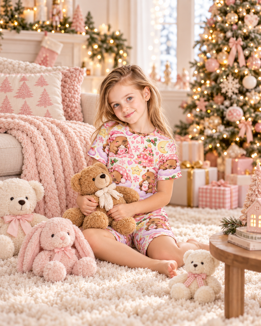 Capybara Kisses & Cozy Wish Girls' Pajama Set