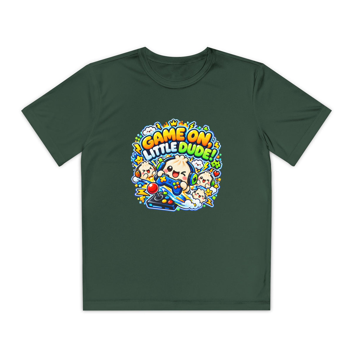 Game On, Little Dude! – Level Up Kids Graphic T-Shirt