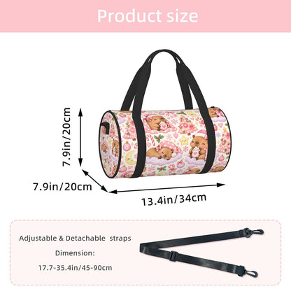 Capybara Kisses & Cozy Wish Kids Sports Duffle Bag